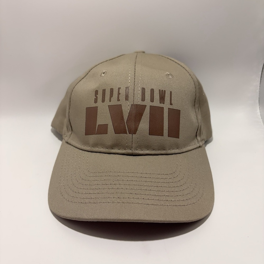 Super Bowl LVII 57 Port & Company Khaki Adjustable Hat Cap NFL 2023 CP80